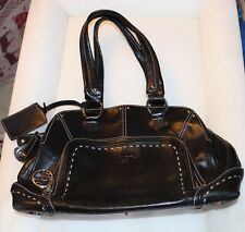 Superbe sac Lancel, iconique " Mademoiselle Adjani ", en cuir noir