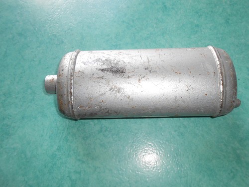 Pot échappement ovale gris