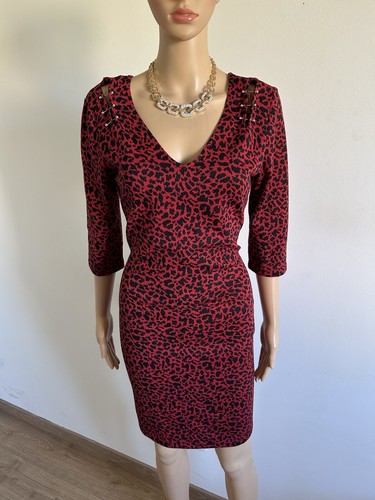 Robe léopard rouge noire - léopard, et