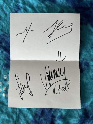 Carte dédicacée autograph - carte,