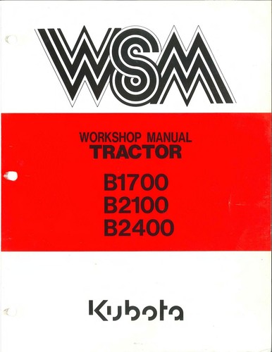 Kubota 1700 2100 - b, 2400