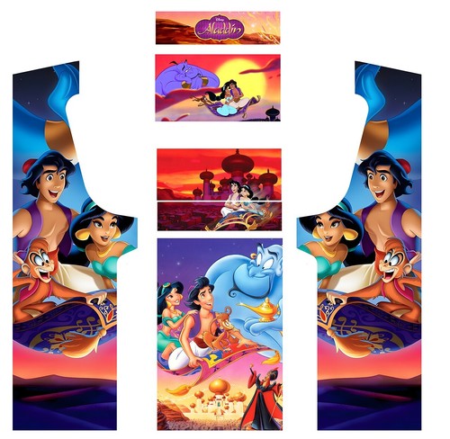Stickers aladdin pour borne - stickers,