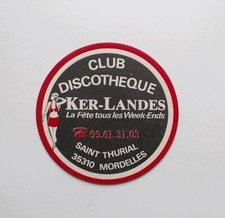 Sous bock  bière Club Discothèque Ker-Landes Ille et Vilaine