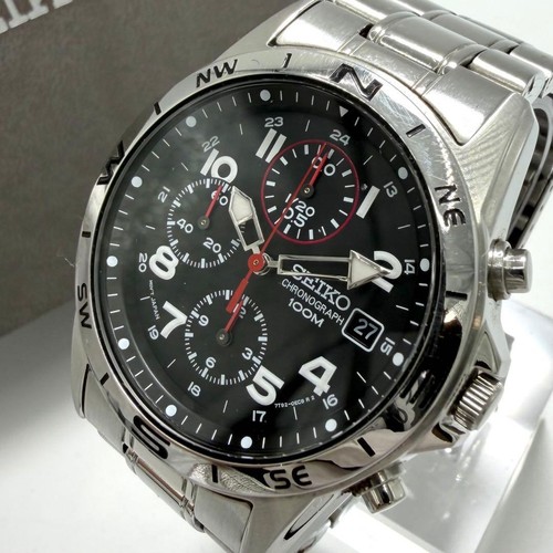 Chronographe quartz seiko - à,