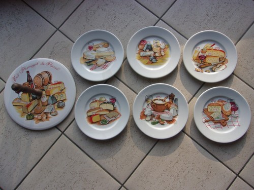 Service vintage assiettes - vintage,