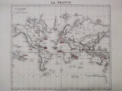 Carte géographique ancienne - ,