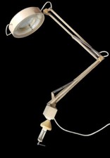 Ancienne Grande Lampe Loupe Articulée Atelier Architecte Industrielle Déco Loft