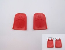 PLAYMOBIL (L81c01) MOYEN-AGE - Lot Capes Courtes Rouge Templier Cassée