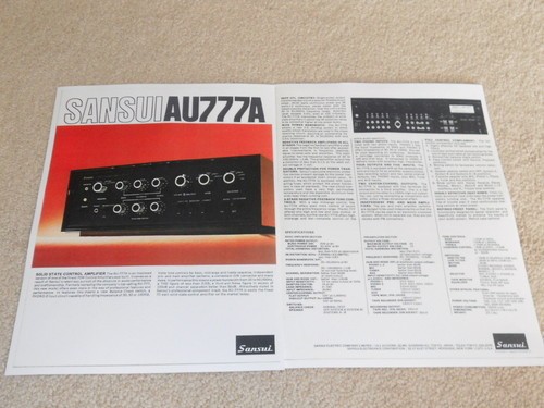 Sansui 777a amplificateur - au-777a,