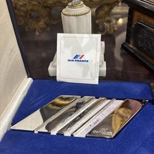 Avion Le Concorde Air France Publicitaire presse papier duseaux Boite Époqu 1970