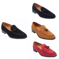 Hommes Lisse Faux Cuir Daim