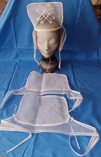 3 Coiffes  Bretonnes Du Trégor Brodé Toukenn Ancienne