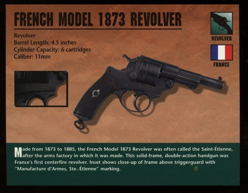 French model 1873 revolver - french,