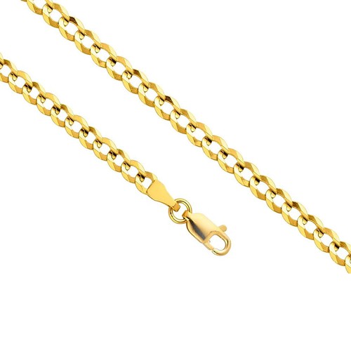 14k real solid gold - 14k, 2.5mm-7mm