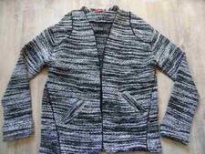 EDC by ESPRIT superbe veste aspect bouclé noir blanc taille XS TOP 517