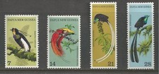 PAPUA NEW GUINEA # 365-368 MNH TROPICAL PARADISE BIRDS