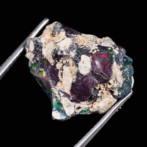 Black opal rough - ,, noir