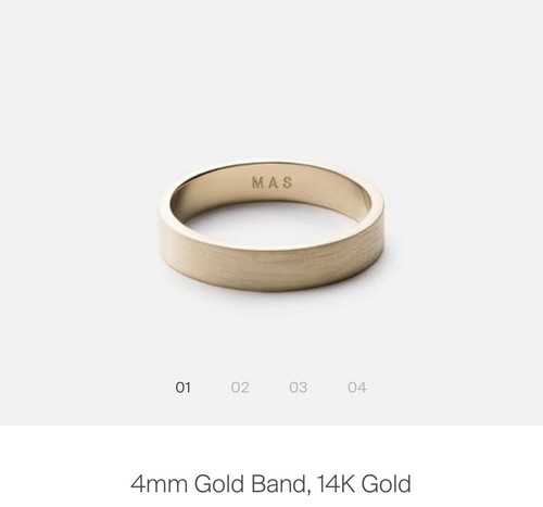 Miansai ring 4mm 14k gold - miansai,