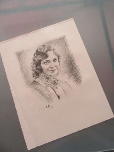 Gravure 1935 madeleine sibille - gravure,
