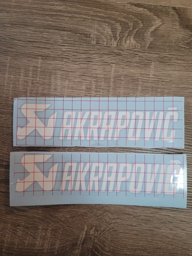 Stickers akrapovic blanc - ,