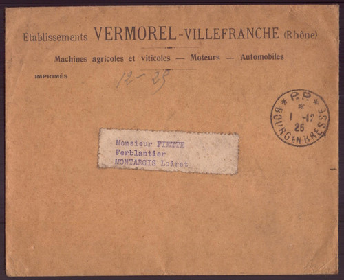 Enveloppe tête - à, en-tête