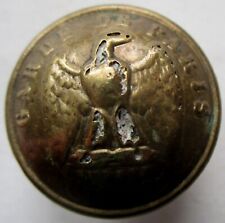 Bouton bombé en métal doré