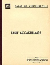 Bateaux - Catalogue - Tarif Accastillage B.H.V. - 1960/1970 - RARE !