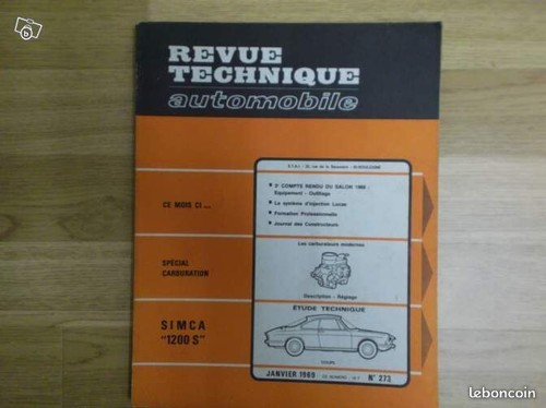 Revue technique simca 1200 - , s