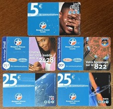 MARTINIQUE 5 BOUYGUES TELECOM CARAÏBE RECHARGE GSM PREPAYÉE TELECARTE PHONE CARD