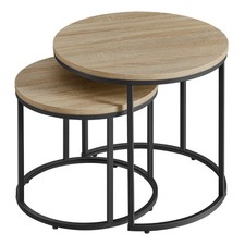 Table basse ronde, 2 pièces -