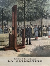 1891 LA GUILLOTINE EXÉCUTION