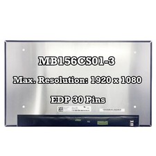 MB156CS01-3 15.6" LCD Écran Affichage Panneau Remplacer EDP 30 Pins