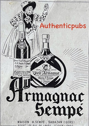 Publicite sempe vieil armagnac - sempe,