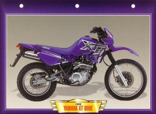 Fiche moto yamaha 600 e - yamaha, xt