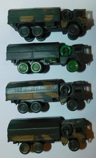 ROSKOPF RMM HO . réf 70 . 4 x CAMION MAN 7T mil gl 6x6 BACHE . IDEM ROCO