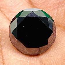 17.97 Cts Noir Moissanite 17mm