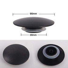 Bouchon d'évier noir mat