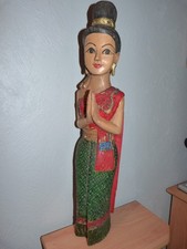 STATUETTE BOIS SCULPTE, DEESSE