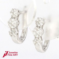 Créoles 750/18K Or Blanc - 42