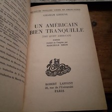 un américain bien tranquille GRAHAM GREENE robert laffont 1957