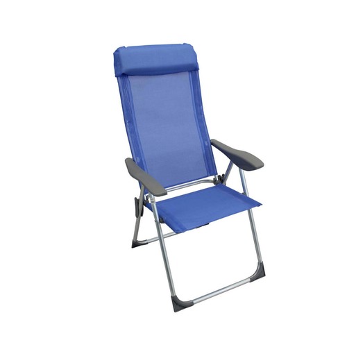 Transat plage pliant bleu - transat,