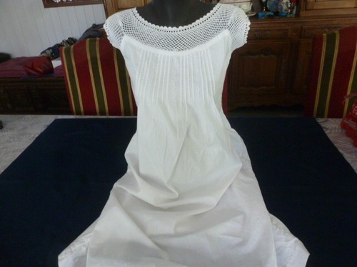 Chemise nuit ancienne - chemise, de