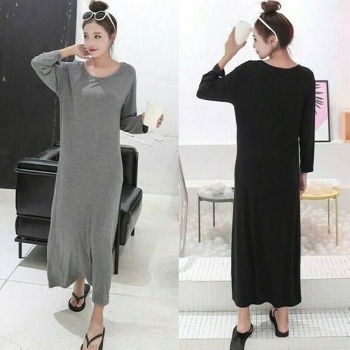 Robe longue manches - longue, À