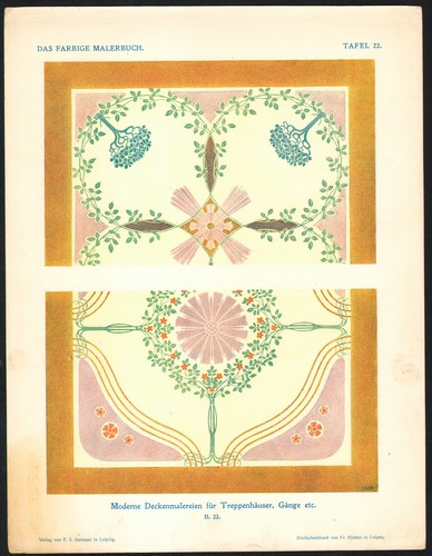 1901 gravure fresque plafond - 1901,