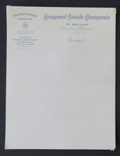 Lettre  Vierge Champagne Gr