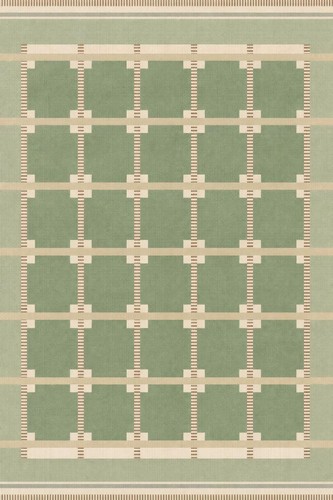 Tapis bohème vert - , scandinave