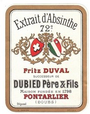Ancienne étiquette Absinthe