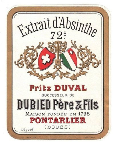 Ancienne étiquette absinthe - ancienne,