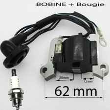 Bobine allumage 62 mm + bougie débroussailleuse multifonction 4.1 outil perche 