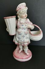 Petite fille aux paniers en porcelaine SITZENDORF THURINGE 